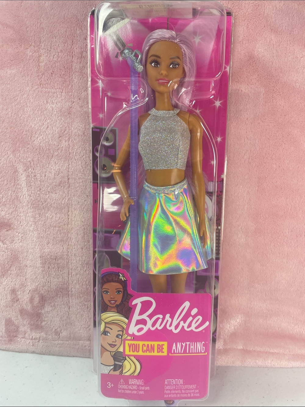 Barbie Pink & Silver Holographic Party Fashion Doll